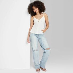 NWT Wild Fable High-Rise Curvy Straight Light Wash Jeans 6